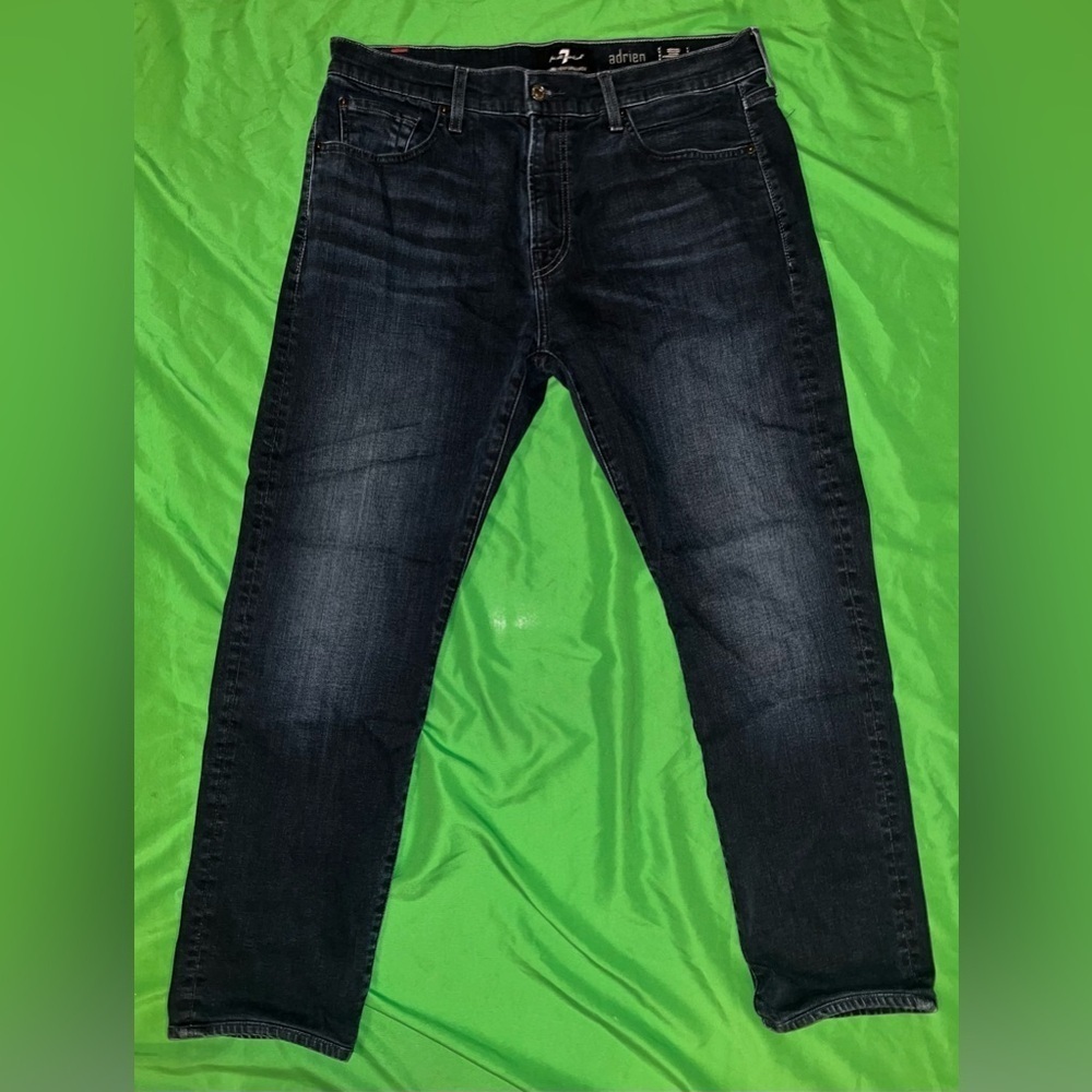 7 for All Mankind Lux Performance Adrien Men's Dark Denim Jeans size 36